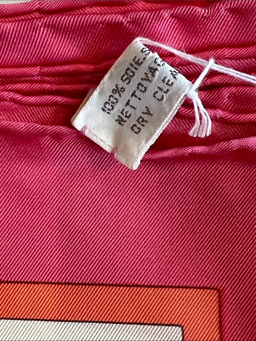 Dior vintage Pink and Yellow Floral Silk Scarf